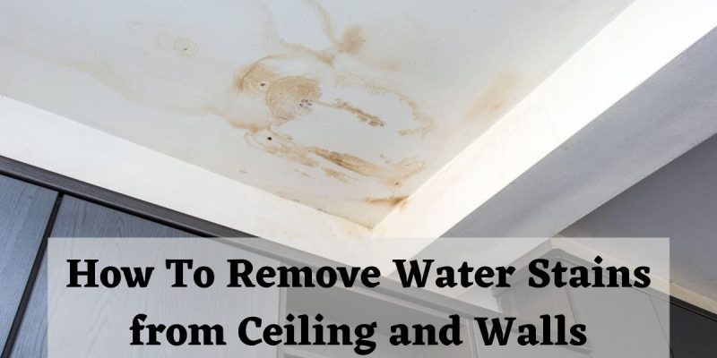 Water Stains From Ceiling And Walls, How To Get Rid Of Water Stains On Popcorn Ceiling