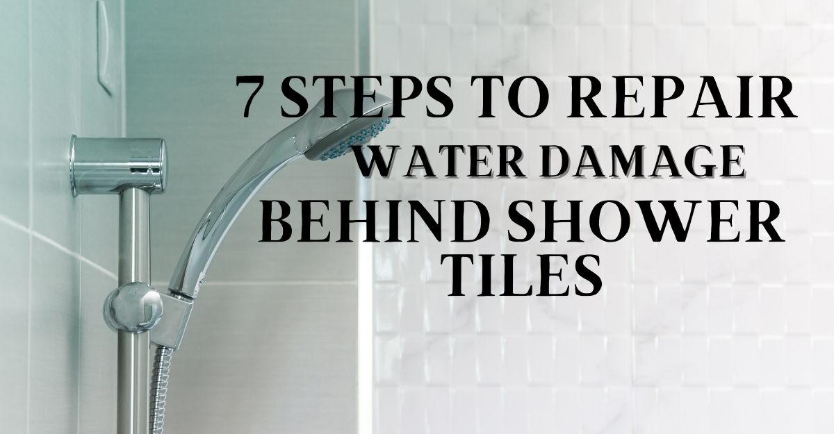 Repair Water Damage Behind Shower Tiles, How To Remove Broken Shower Tile